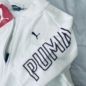Puma relaxed fit athletics bomber jacket